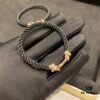692ff3c799f2d84055c8dbc3 FRED Force 10 Bracelet in Rose Gold-Plated with Diamond Accents, Black Nylon Cord and Stainless Steel
