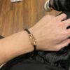 692ff3c999f2d84055c8dbc6 FRED Force 10 Bracelet in Rose Gold-Plated with Diamond Accents, Black Nylon Cord and Stainless Steel