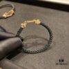 692ff3ca99f2d84055c8dbc8 FRED Force 10 Bracelet in Rose Gold-Plated with Diamond Accents, Black Nylon Cord and Stainless Steel