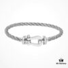 New Arrival! Couple Bracelet - Fred Style Steel Cable Bracelet with Precision Micro-Inlay