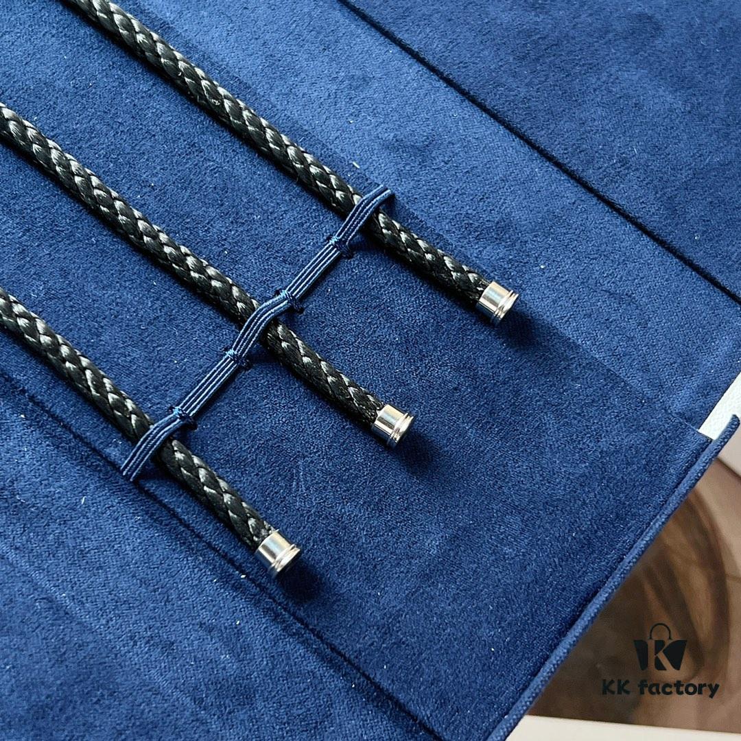 692ff3f799f2d84055c8dc0e New Arrival! Couple Bracelet by Fred, One-to-One Precision Craftsmanship, Stainless Steel Braided Chain with Micro-Paved Design, Must-Have Fashion Accessory for Trendsetters