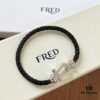 692ff3f999f2d84055c8dc10 New Arrival! Couple Bracelet by Fred, One-to-One Precision Craftsmanship, Stainless Steel Braided Chain with Micro-Paved Design, Must-Have Fashion Accessory for Trendsetters