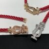 692ff3fd99f2d84055c8dc16 Fred #Horsebit Full Diamond Red Steel Rope Bracelet