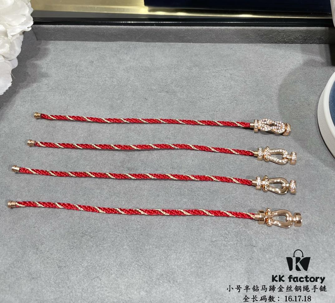 692ff41299f2d84055c8dc34 New Release ❤️ Fred Style Small Half-Diamond Horseshoe Gold-Plated Stainless Steel Bracelet – Fashionable, Exquisite, High-End Custom Design