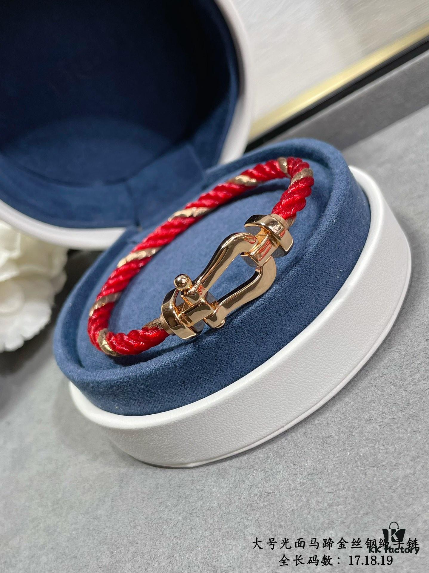 692ff41899f2d84055c8dc3d New Arrival ❤️ Fred Large Smooth Horsehoof Gold-Plated Steel Cable Bracelet 👉🏻 Luxury Fashion Exquisite 💠⭐️ High-End Custom Design – Thickened 18K Gold Electroplated Craftsmanship, Precision Micro-Setting, Must-Have Accessory for Influencers and Fashion Enthusiasts