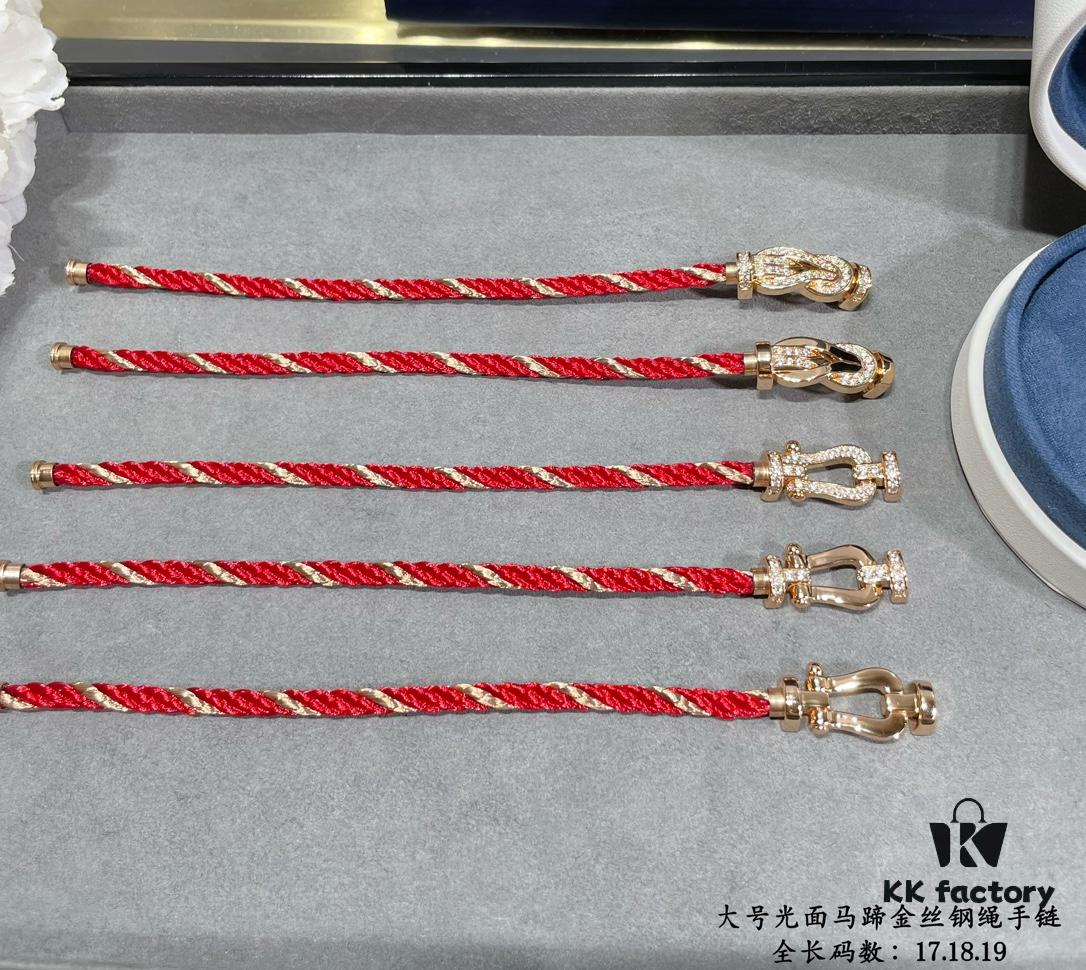 692ff41a99f2d84055c8dc3f New Arrival ❤️ Fred Large Smooth Horsehoof Gold-Plated Steel Cable Bracelet 👉🏻 Luxury Fashion Exquisite 💠⭐️ High-End Custom Design – Thickened 18K Gold Electroplated Craftsmanship, Precision Micro-Setting, Must-Have Accessory for Influencers and Fashion Enthusiasts