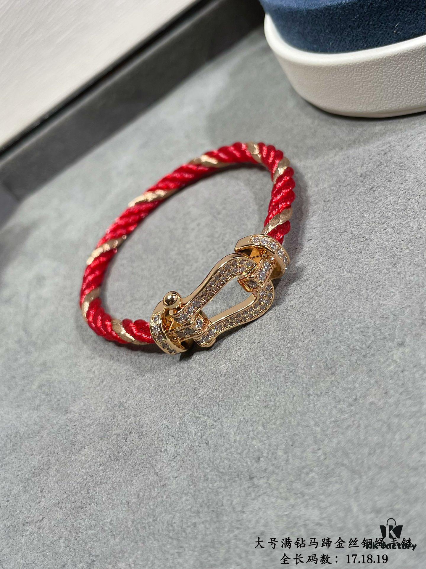 692ff42299f2d84055c8dc4e New Arrival Fred Large Full Diamond Horsehoof Gold Wire Steel Bracelet – Luxury Fashion Elegant High-End Custom Design, Thickened 18K Gold Plated Craftsmanship, Precision Micro-Pave, Must-Have Item for Influencers and Style Enthusiasts