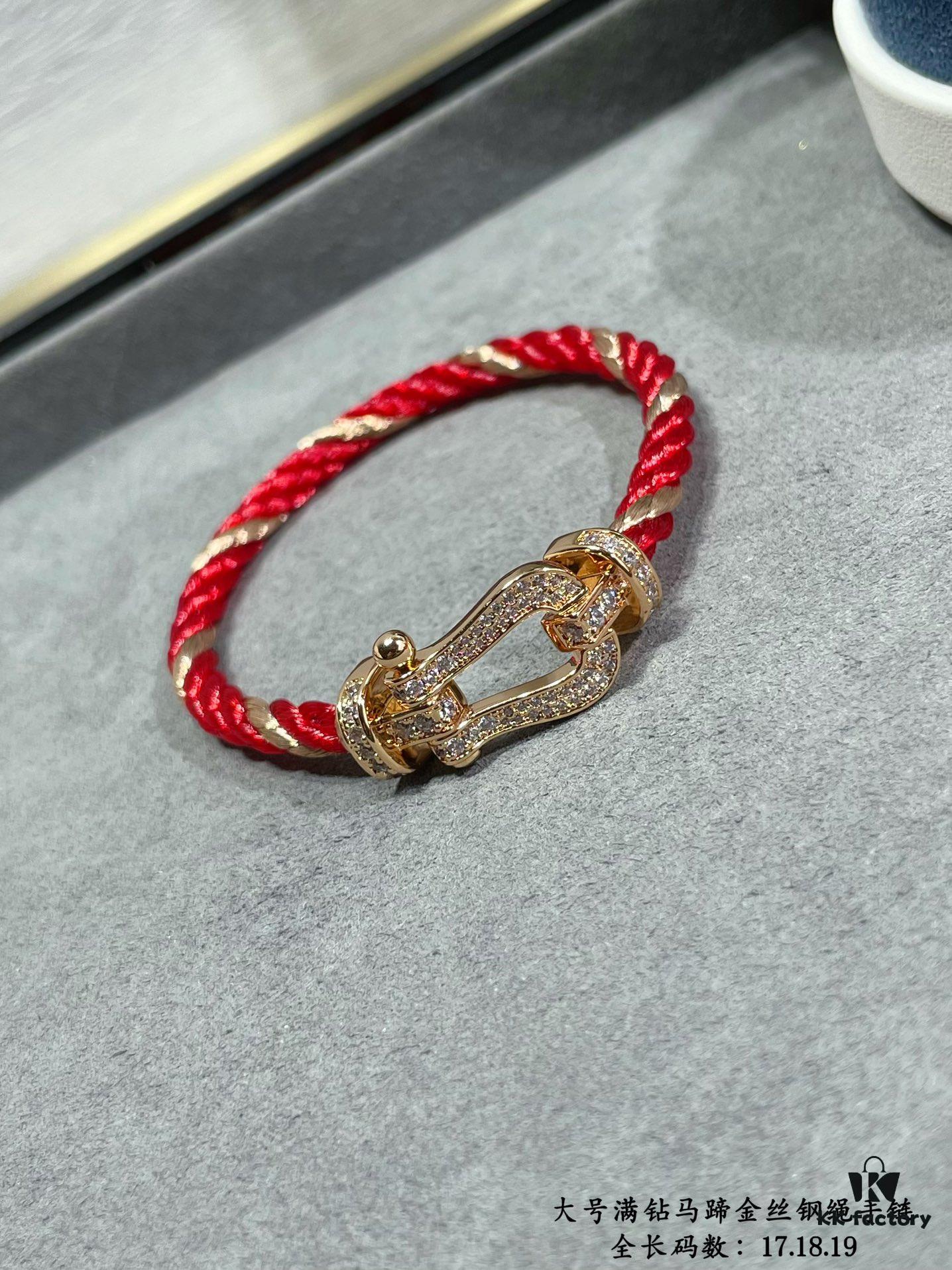 692ff42299f2d84055c8dc4f New Arrival Fred Large Full Diamond Horsehoof Gold Wire Steel Bracelet – Luxury Fashion Elegant High-End Custom Design, Thickened 18K Gold Plated Craftsmanship, Precision Micro-Pave, Must-Have Item for Influencers and Style Enthusiasts