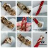 692ff42899f2d84055c8dc59 New Release! Fred Large Semi-Pave Cross Knot 18K Gold Plated Steel Cable Bracelet