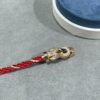 692ff42899f2d84055c8dc5a New Release! Fred Large Semi-Pave Cross Knot 18K Gold Plated Steel Cable Bracelet