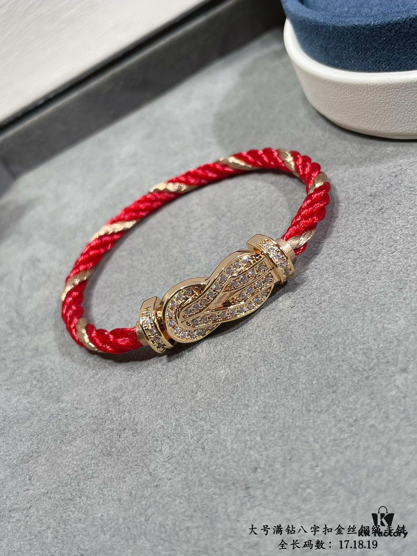 692ff42b99f2d84055c8dc5d New Arrival ❤️ Fred Large Full Diamond Infinity Clasp Gold-Plated Steel Rope Bracelet – Luxury Fashion Elegant High-End Custom Design, Thickened 18K Gold Plating, Precision Micro-Pave, Must-Have for Influencers and Style Enthusiasts