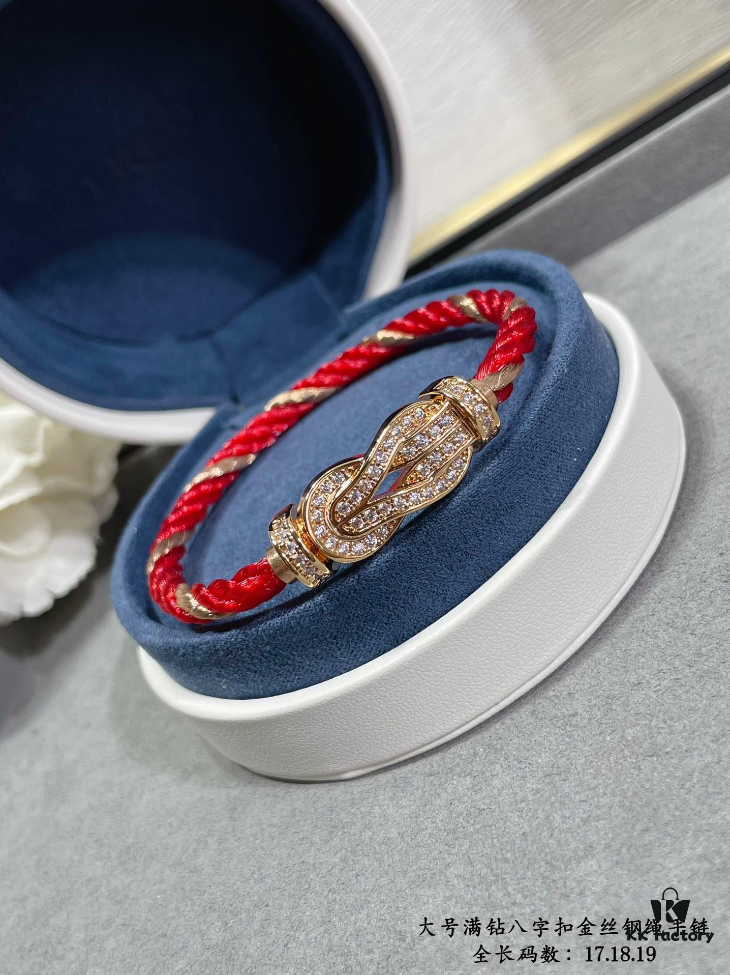 692ff42c99f2d84055c8dc5e New Arrival ❤️ Fred Large Full Diamond Infinity Clasp Gold-Plated Steel Rope Bracelet – Luxury Fashion Elegant High-End Custom Design, Thickened 18K Gold Plating, Precision Micro-Pave, Must-Have for Influencers and Style Enthusiasts