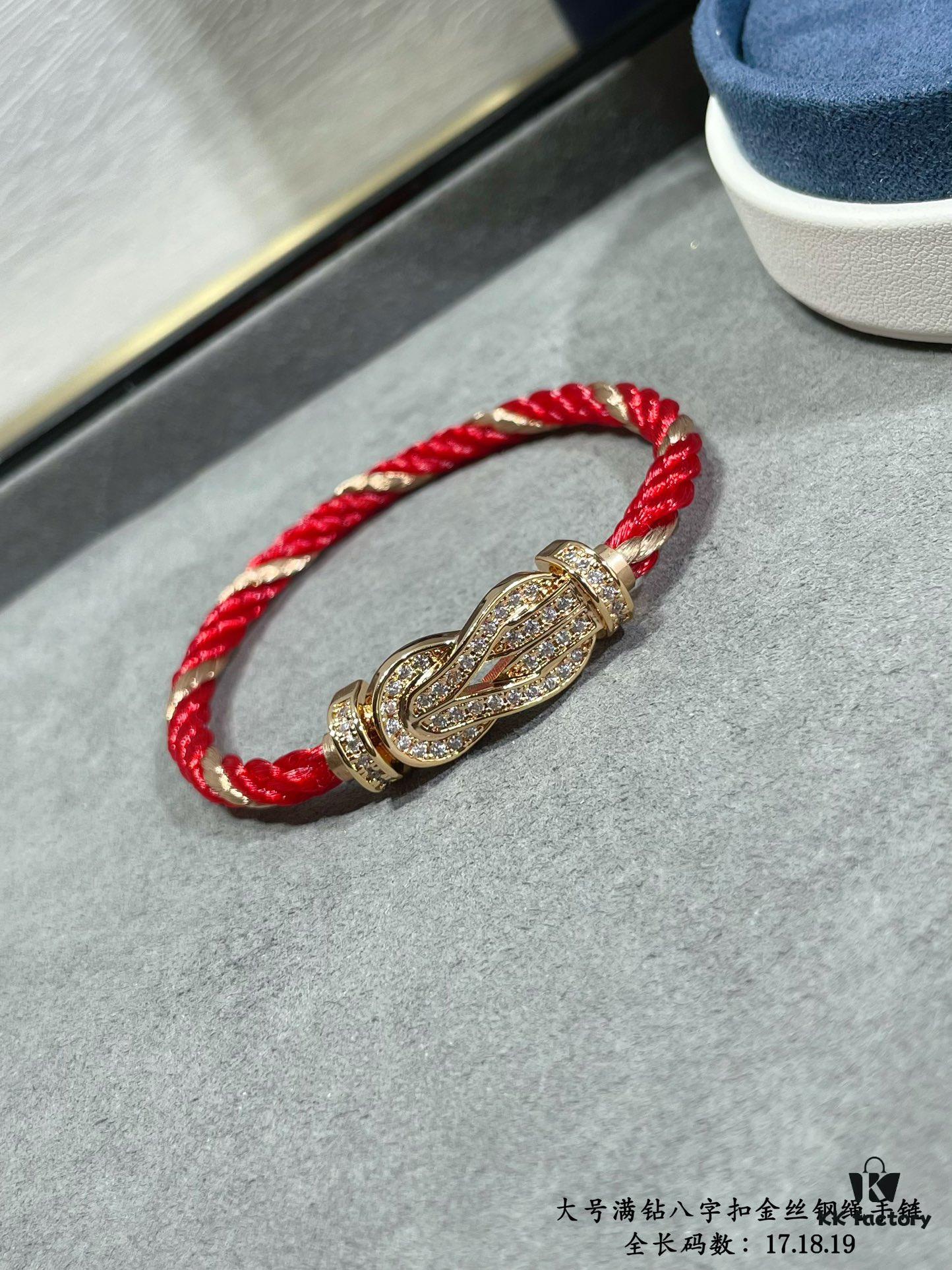 692ff42c99f2d84055c8dc5f New Arrival ❤️ Fred Large Full Diamond Infinity Clasp Gold-Plated Steel Rope Bracelet – Luxury Fashion Elegant High-End Custom Design, Thickened 18K Gold Plating, Precision Micro-Pave, Must-Have for Influencers and Style Enthusiasts