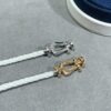 692ff44499f2d84055c8dc82 Fred Large Smooth Horseshoe White Rope Bracelet – Luxury Fashion, Exquisite Craftsmanship, High-End Custom Design with Thickened 18K Gold Plated Finish, Precision Micro-Pave, Must-Have Accessory for Influencers and Style Enthusiasts