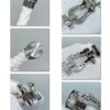 692ff45199f2d84055c8dc93 Fred Large Black and White Diamond Horseshoe White Rope Bracelet - Luxury Fashion Exquisite Craftsmanship