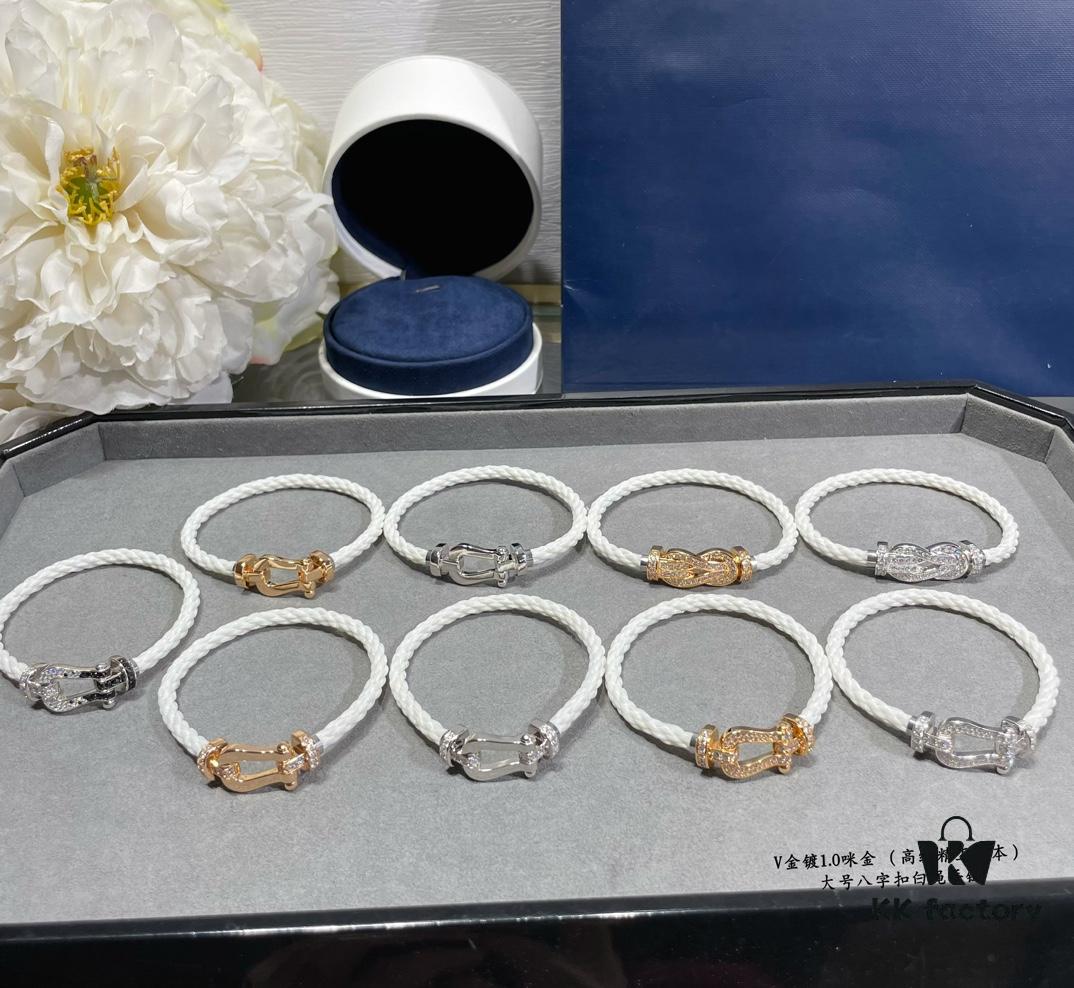692ff45899f2d84055c8dc9c Fred Large Full Diamond Infinity Knot White Rope Bracelet – Luxury Fashion Elegant Design, High-End Custom Jewelry with Thick 18K Gold Plated Finish, Precision Micro-Pave, Must-Have Item for Influencers and Style Enthusiasts