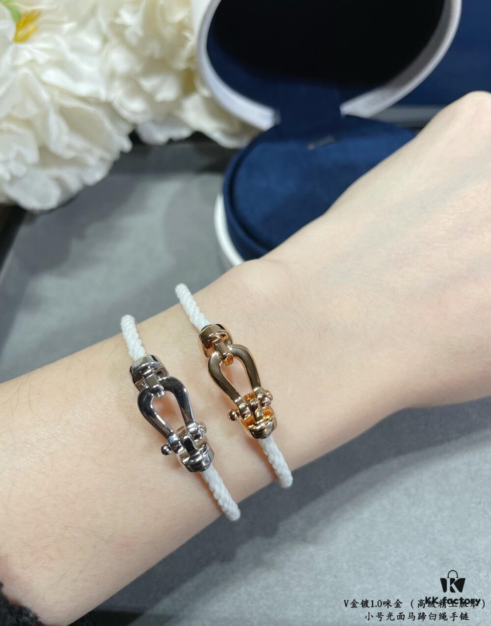 692ff45b99f2d84055c8dc9f FRED Junior Cable Matte White Rope Bracelet - Luxury Fashion Elegant Design, High-End Customized 18K Gold Plated Thickened Craftsmanship, Micro-Pave, Must-Have Accessory for Influencers and Style Seekers