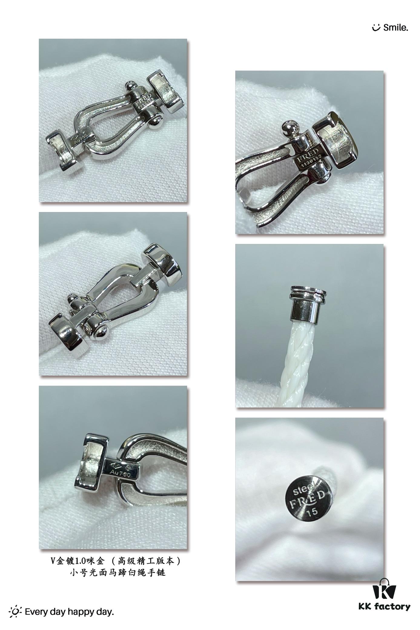 692ff46099f2d84055c8dca5 FRED Junior Cable Matte White Rope Bracelet - Luxury Fashion Elegant Design, High-End Customized 18K Gold Plated Thickened Craftsmanship, Micro-Pave, Must-Have Accessory for Influencers and Style Seekers
