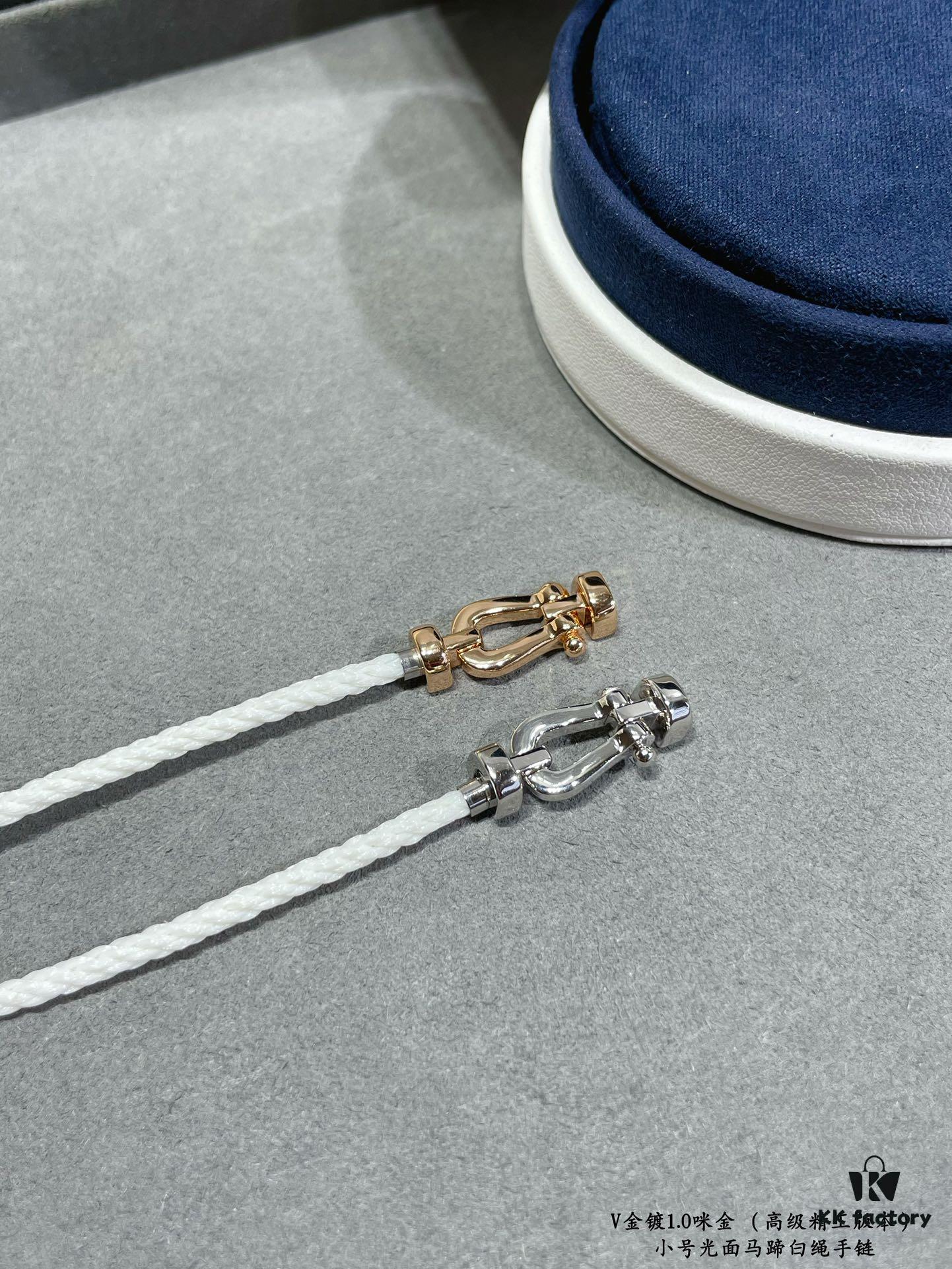 692ff46b99f2d84055c8dcac FRED Junior Cable Matte White Rope Bracelet - Luxury Fashion Elegant Design, High-End Customized 18K Gold Plated Thickened Craftsmanship, Micro-Pave, Must-Have Accessory for Influencers and Style Seekers