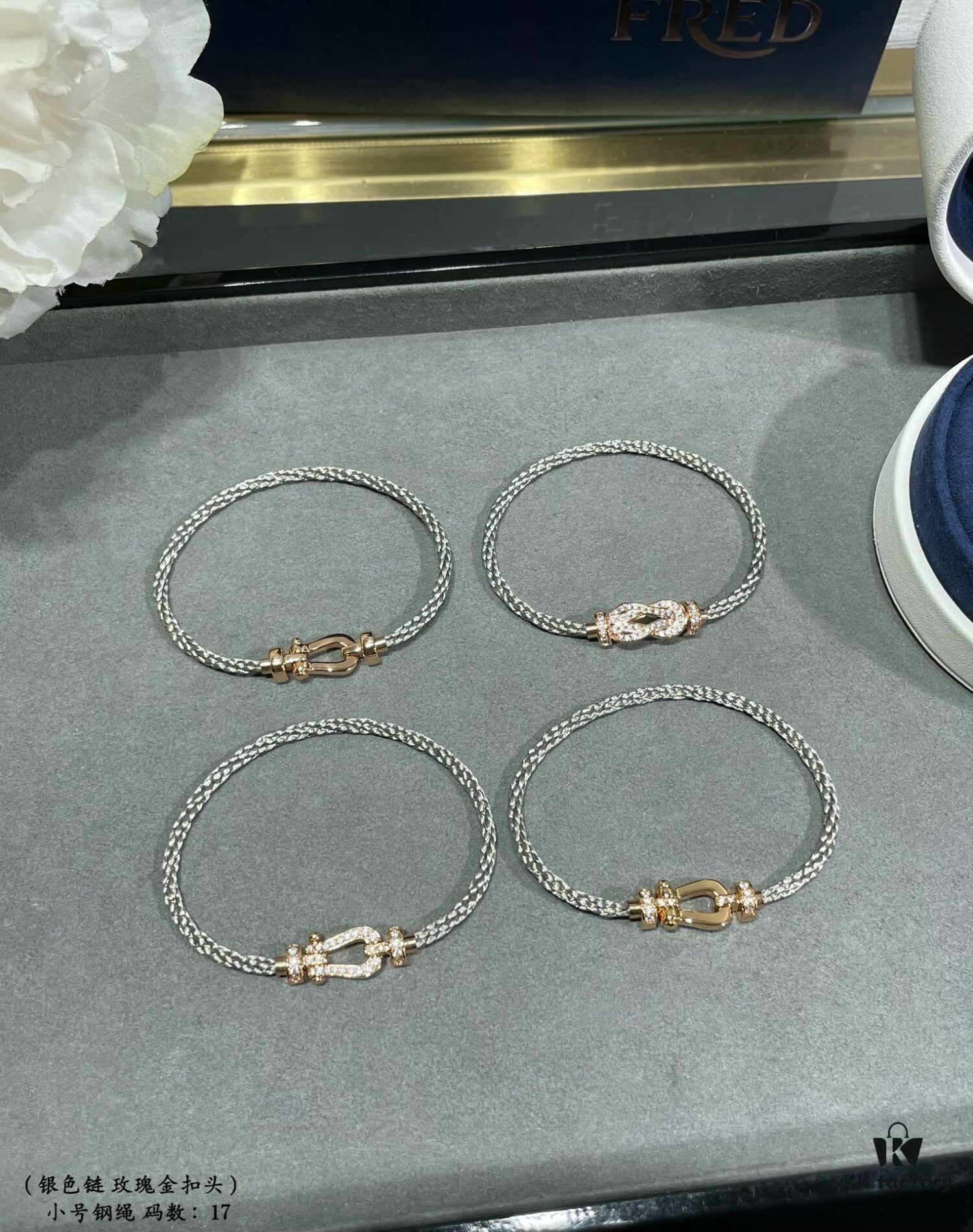 692ff46c99f2d84055c8dcae Fred Small Horseshoe Snap Buckle Steel Rope Bracelet, Fashionable and Exquisite, High-End Customized 18K Gold Plated Craftsmanship, Precision Micro-Inlay, Must-Have Item for Influencers and Fashion Enthusiasts
