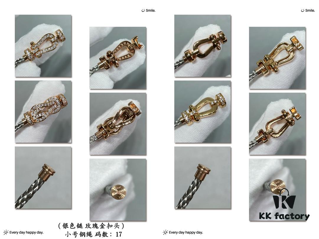 692ff46e99f2d84055c8dcb3 Fred Small Horseshoe Snap Buckle Steel Rope Bracelet, Fashionable and Exquisite, High-End Customized 18K Gold Plated Craftsmanship, Precision Micro-Inlay, Must-Have Item for Influencers and Fashion Enthusiasts