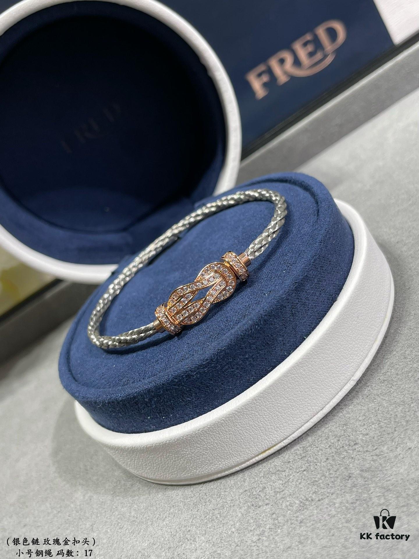 692ff47199f2d84055c8dcb8 Fred Small Horseshoe Snap Buckle Steel Rope Bracelet, Fashionable and Exquisite, High-End Customized 18K Gold Plated Craftsmanship, Precision Micro-Inlay, Must-Have Item for Influencers and Fashion Enthusiasts
