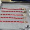 692ff47899f2d84055c8dcc3 New Release! Fred Large Semi-Pave Cross Knot 18K Gold Plated Steel Cable Bracelet