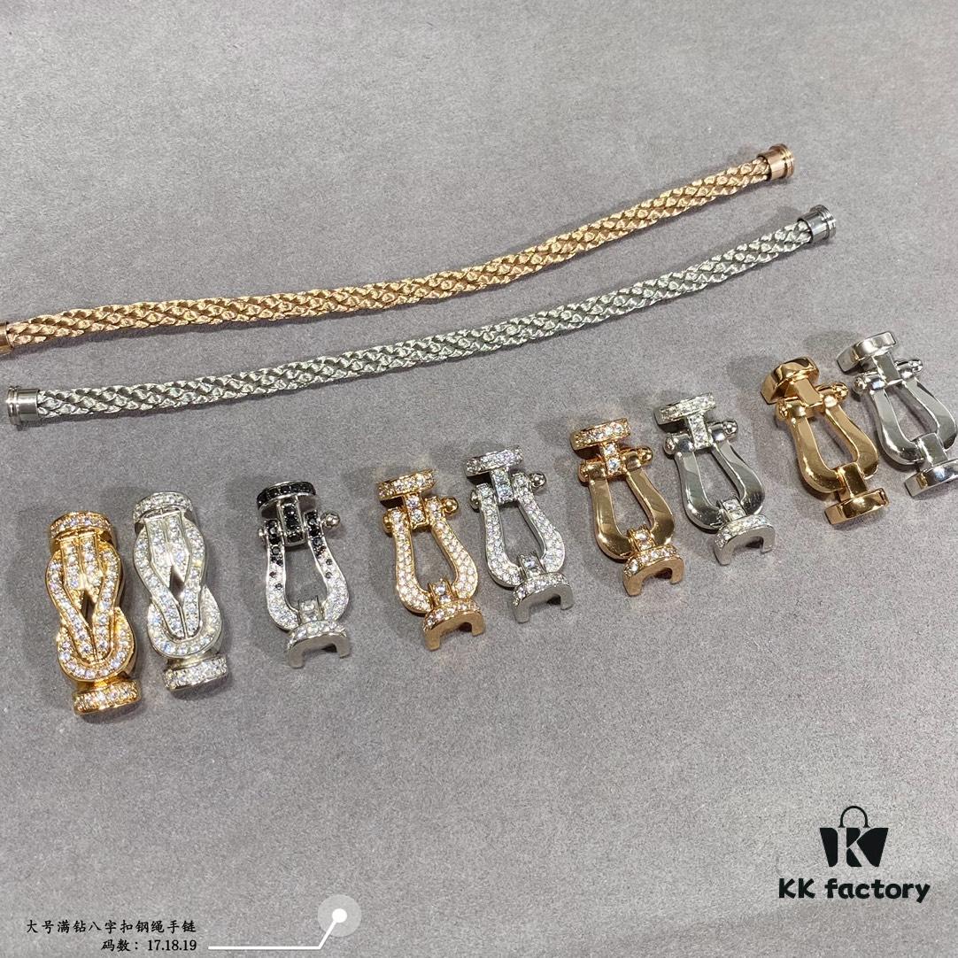 692ff48999f2d84055c8dce0 Fred Large Full Diamond Infinity Clasp Steel Rope Bracelet – Luxury Fashion Exquisite High-End Custom Design, Thickened 18K Gold Plated Craftsmanship, Precision Micro-Pave, Must-Have Item for Influencers and Style Seekers