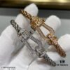 692ff48a99f2d84055c8dce1 Fred Large Full Diamond Horsehoof Buckle Steel Rope Bracelet - Luxury Fashion Exquisite High-End Custom Design, Thickened 18K Gold Plated Craftsmanship, Precision Micro-Pave, Must-Have Item for Influencers and Style Enthusiasts