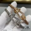 692ff48a99f2d84055c8dce2 Fred Large Full Diamond Horsehoof Buckle Steel Rope Bracelet - Luxury Fashion Exquisite High-End Custom Design, Thickened 18K Gold Plated Craftsmanship, Precision Micro-Pave, Must-Have Item for Influencers and Style Enthusiasts
