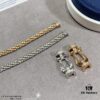692ff49399f2d84055c8dcef Fred Large Half-Diamond Horseshoe Buckle Steel Rope Bracelet - Luxury Fashion Exquisite High-End Custom Design with Thickened 18K Gold Plating, Precision Micro-Inlay, a Must-Have for Influencers and Style Enthusiasts