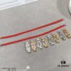 692ff4a699f2d84055c8dd09 Fred Small Full Diamond Infinity Knot Red String Bracelet, Luxury 18K Gold Plated, Precision Micro-Inlay, Fashionable and Elegant Design