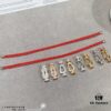 692ff4ac99f2d84055c8dd12 FRED Small Full Diamond Horsehoof Knot Red String Bracelet - Luxury Fashion Elegant Design, High-End Custom Jewelry with Thick 18K Gold Plated Electroplating and Precision Micro-Inlay, Must-Have Accessory for Trendsetters and Influencers