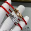 692ff4af99f2d84055c8dd15 Fred Small Smooth Horsehoof Knot Red String Bracelet, Luxury Fashion Exquisite High-End Custom Jewelry, Thickened 18K Gold Plated Electroplating Craft, Fine Micro-Inlaid Design, Must-Have Accessory for Influencers and Trendsetters