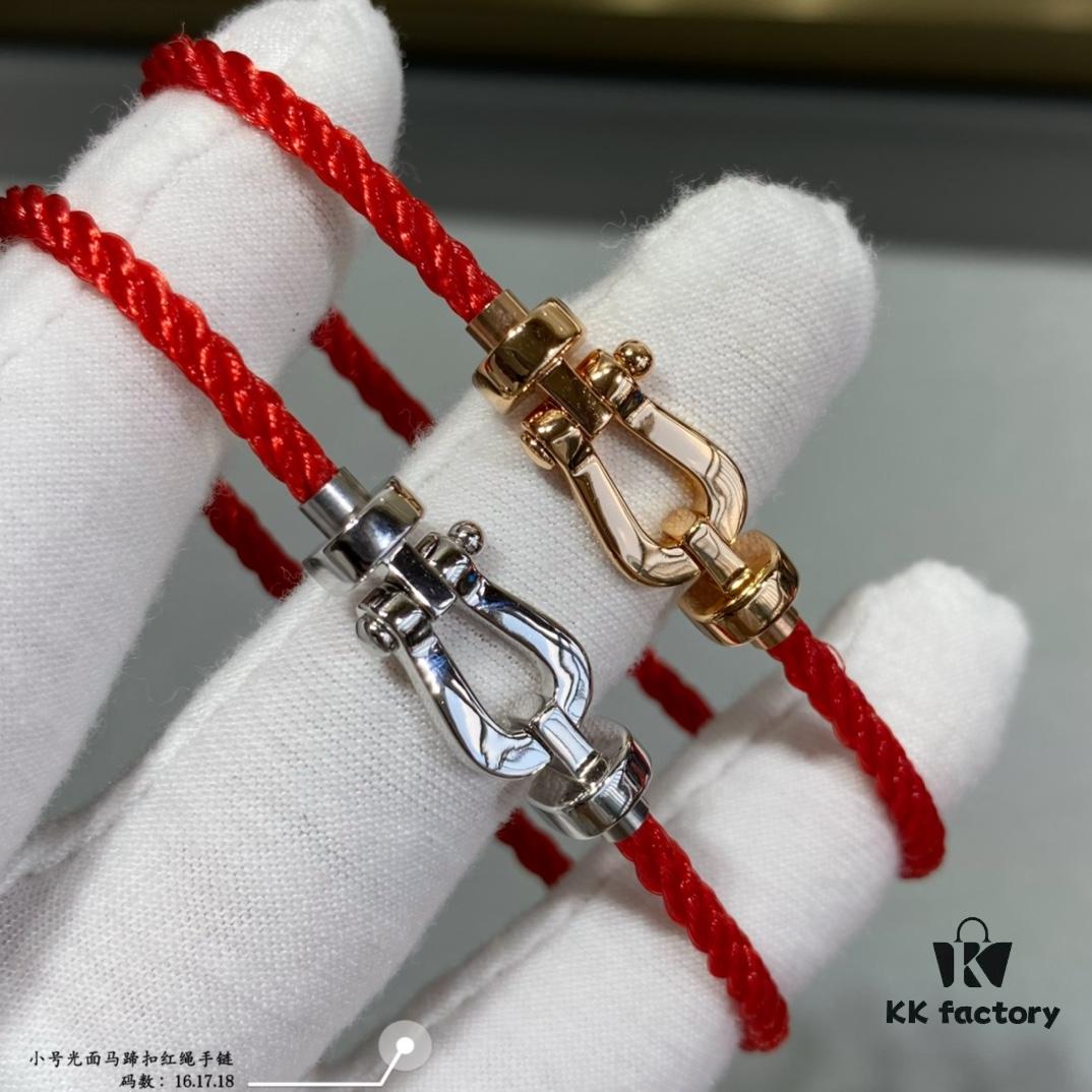 692ff4af99f2d84055c8dd15 Fred Small Smooth Horsehoof Knot Red String Bracelet, Luxury Fashion Exquisite High-End Custom Jewelry, Thickened 18K Gold Plated Electroplating Craft, Fine Micro-Inlaid Design, Must-Have Accessory for Influencers and Trendsetters