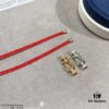 692ff4b999f2d84055c8dd1f Fred Small Half-Drilled Horseshoe Knot Red String Bracelet - High-End Custom Fashion Luxury Item, Thickened 18K Gold Plated Craftsmanship with Precision Micro-Inlay, Must-Have Accessory for Trendsetters and Influencers, Platinum Finish