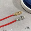 692ff4bb99f2d84055c8dd20 Fred Small Half-Drilled Horseshoe Knot Red String Bracelet - High-End Custom Fashion Luxury Item, Thickened 18K Gold Plated Craftsmanship with Precision Micro-Inlay, Must-Have Accessory for Trendsetters and Influencers, Platinum Finish