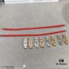 692ff4bd99f2d84055c8dd22 Fred Small Half-Drilled Horseshoe Knot Red String Bracelet - High-End Custom Fashion Luxury Item, Thickened 18K Gold Plated Craftsmanship with Precision Micro-Inlay, Must-Have Accessory for Trendsetters and Influencers, Platinum Finish