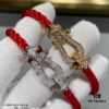 692ff4c199f2d84055c8dd24 Fred Large Full Diamond Horseshoe Red String Bracelet – Luxury Fashion Elegant Design, High-End Customized Thickened 18K Gold Plated Craftsmanship, Precision Micro-Pave, Must-Have Accessory for Influencers and Style Enthusiasts, Platinum and Rose Gold Options