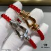 692ff4d999f2d84055c8dd37 Fred Large Smooth Horsehoof Knot Red String Bracelet, Luxury Fashion Exquisite Design, High-End Customized 18K Gold Plated Thickened Craft, Micro-Pave Precision Workmanship, Must-Have Accessory for Influencers and Style Enthusiasts, Platinum