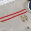 692ff4db99f2d84055c8dd38 Fred Large Smooth Horsehoof Knot Red String Bracelet, Luxury Fashion Exquisite Design, High-End Customized 18K Gold Plated Thickened Craft, Micro-Pave Precision Workmanship, Must-Have Accessory for Influencers and Style Enthusiasts, Platinum
