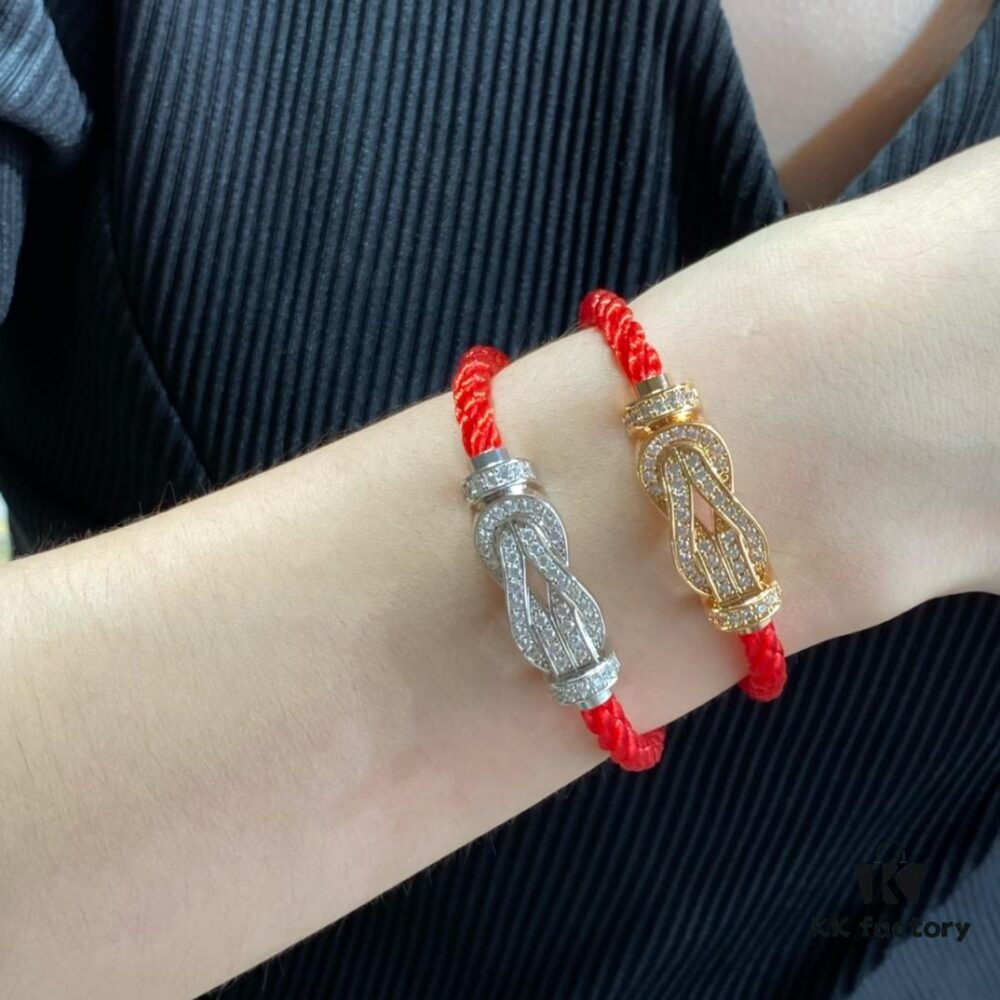 692ff4ec99f2d84055c8dd49 Fred Large Full Diamond Cross Knot Red String Bracelet, High-End Customized Fashion Jewelry, Thickened 18K Gold Plated Craftsmanship, Micro-Pave Workmanship, Must-Have for Trendsetters