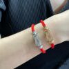692ff4ec99f2d84055c8dd49 Fred Large Full Diamond Cross Knot Red String Bracelet, High-End Customized Fashion Jewelry, Thickened 18K Gold Plated Craftsmanship, Micro-Pave Workmanship, Must-Have for Trendsetters