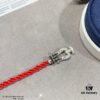 692ff4f199f2d84055c8dd4d New Release ❤️ Fred Large Black and White Diamond Horsehoof Charm Red String Bracelet - Luxury Fashion Elegant Design