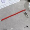 692ff4f499f2d84055c8dd50 New Release ❤️ Fred Large Black and White Diamond Horsehoof Charm Red String Bracelet - Luxury Fashion Elegant Design