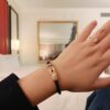 Fred - Red Horseshoe Knot Bracelet Wearing Reference
