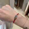 Fred - Red Horsehoof Knot Bracelet Wearing Reference