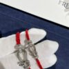 692ff51499f2d84055c8dd70 FRE*D Half-Diamond Horseshoe Knot Red String Bracelet, CNC Precision Carved, High Quality Evident from Real Photos