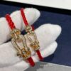 692ff51599f2d84055c8dd71 FRE*D Full Diamond Horsehoof Knot Red Bracelet, CNC Precision Carved, Experience the Quality from Our Real Photos