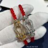 692ff51899f2d84055c8dd75 FRE*D Full Diamond Horsehoof Knot Red Bracelet, CNC Precision Carved, Experience the Quality from Our Real Photos